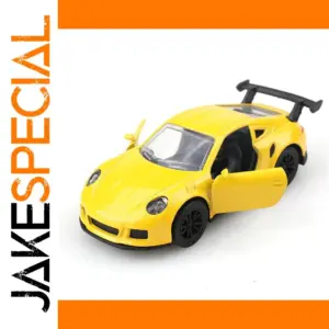 Vibrant Yellow Inertia Sports Car Toy for Kids