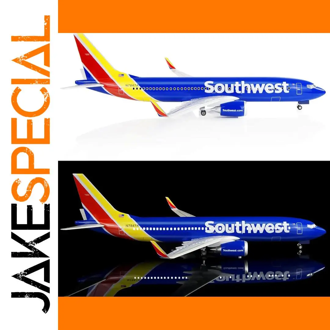 Southwest Airlines Boeing 737 Model Plane 1/85 1 Southwest Airlines Boeing 737 Model Plane 1/85