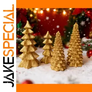 Elegant Resin Christmas Tree Ornament Set