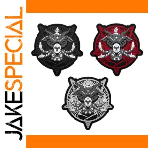 Mystical Goat Tactical Patch in Red, Black, Grey