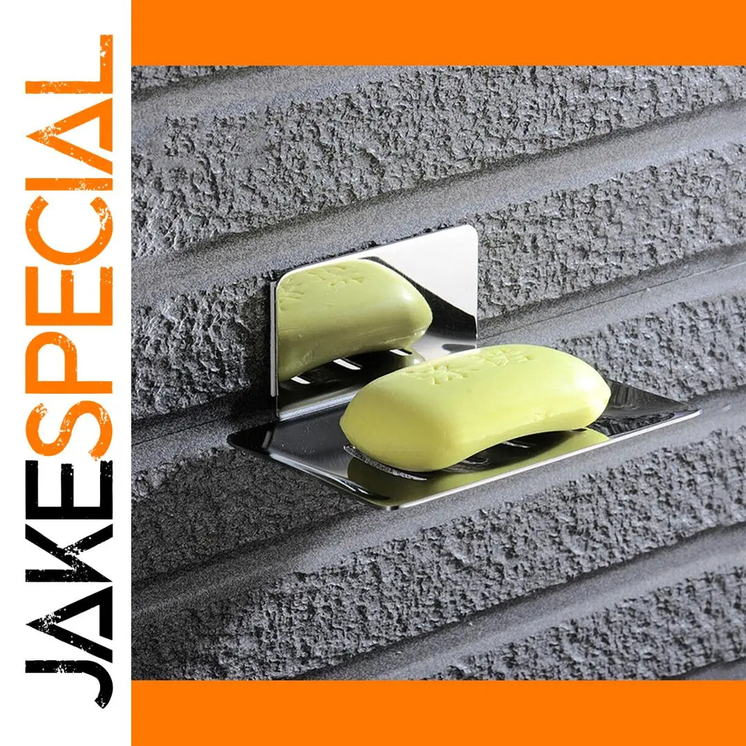 Stainless Steel Wall-Mounted Soap Holder 1 Stainless Steel Wall-Mounted Soap Holder