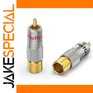 Premium 4-Pack RCA Male Connectors Set