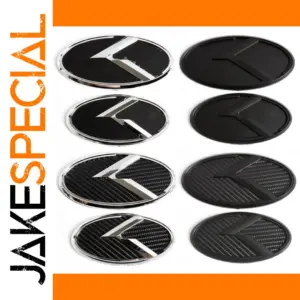 Custom Kia Badge Emblem with 3D "K" Logo