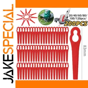 Red Plastic Grass Cutting Blades Set for Garden Tools