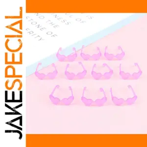 Pink Heart-Shaped Doll Sunglasses Set for 1/6 Scale