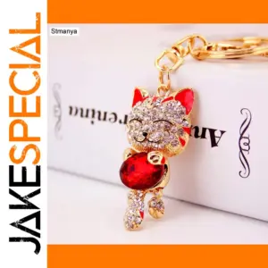 Whimsical Animal Keychain in Gold Finish