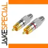 Gold-Plated RCA AV Connector for Enhanced Signal