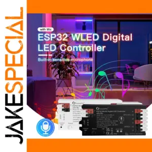 Stylish ESP32 WLED LED Controller in Black or White