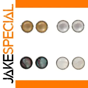 Multi-Colored Shell Cufflinks for Men