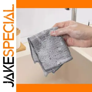 Heavy-Duty Silver Steel Wire Cleaning Cloths Set
