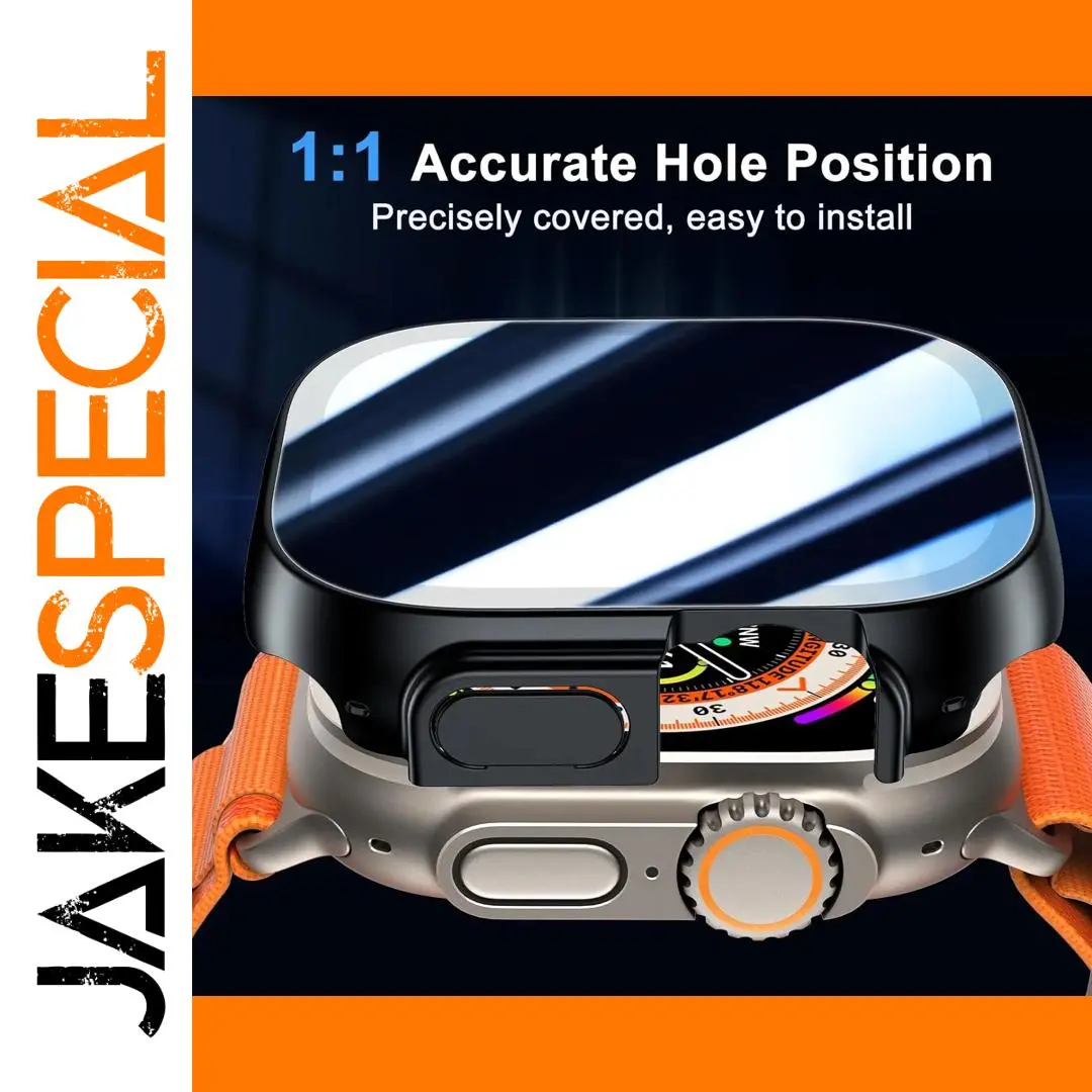 Apple Watch Ultra 2 49mm Privacy Case with Tempered Glass 1 Apple Watch Ultra 2 49mm Privacy Case with Tempered Glass