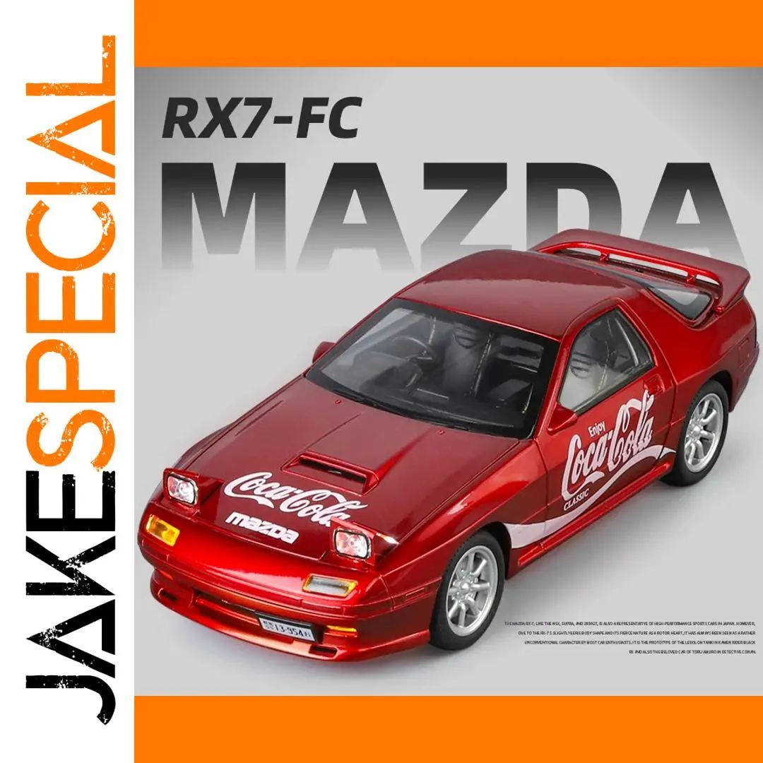 1:24 Coca-Cola Sports Car Model with Sound and Light 1 1:24 Coca-Cola Sports Car Model with Sound and Light