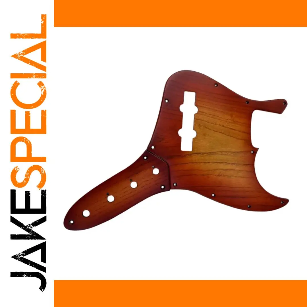 Ailanthus Wood Pickguard for J. Bass 1 Ailanthus Wood Pickguard for J. Bass