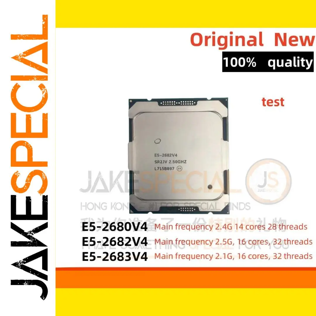 Intel Xeon E5-2684V4 Server CPU, 2.4 GHz 1 Intel Xeon E5-2684V4 Server CPU, 2.4 GHz