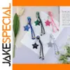 Colorful Glitter Star Keychain in Zinc Alloy