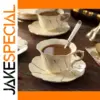 Elegant Bone China Coffee Cup Set
