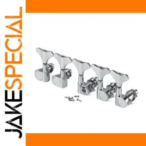Chrome Tuning Pegs Set for 5-String Electric Bass