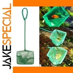 Bright Green Aquarium Fish Net - 3 to 8 Inches
