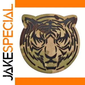 Reflective Tiger Head Badge for Tactical Gear