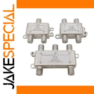 Multi-Way Satellite TV Signal Splitter 2/3/4 Port