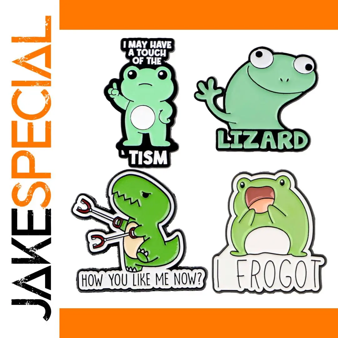 Cartoon Lizard Brooch with Vibrant Colors 1 Cartoon Lizard Brooch with Vibrant Colors