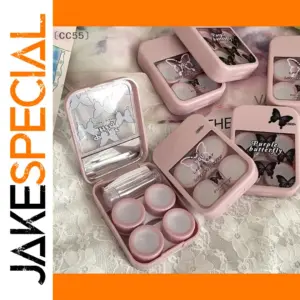 Elegant Butterfly Contact Lens Case for Adults