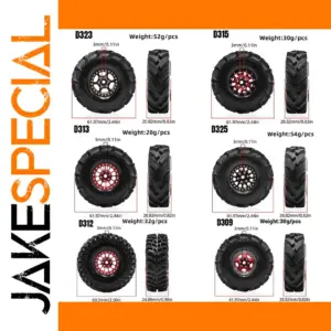 1/18 Scale Off-Road Rock Crawler Tires Set