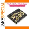 PCIe to 4 M.2 NVMe Adapter for Raspberry Pi 5
