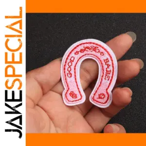 Set of 5 Pink Saddle Embroidered Patches