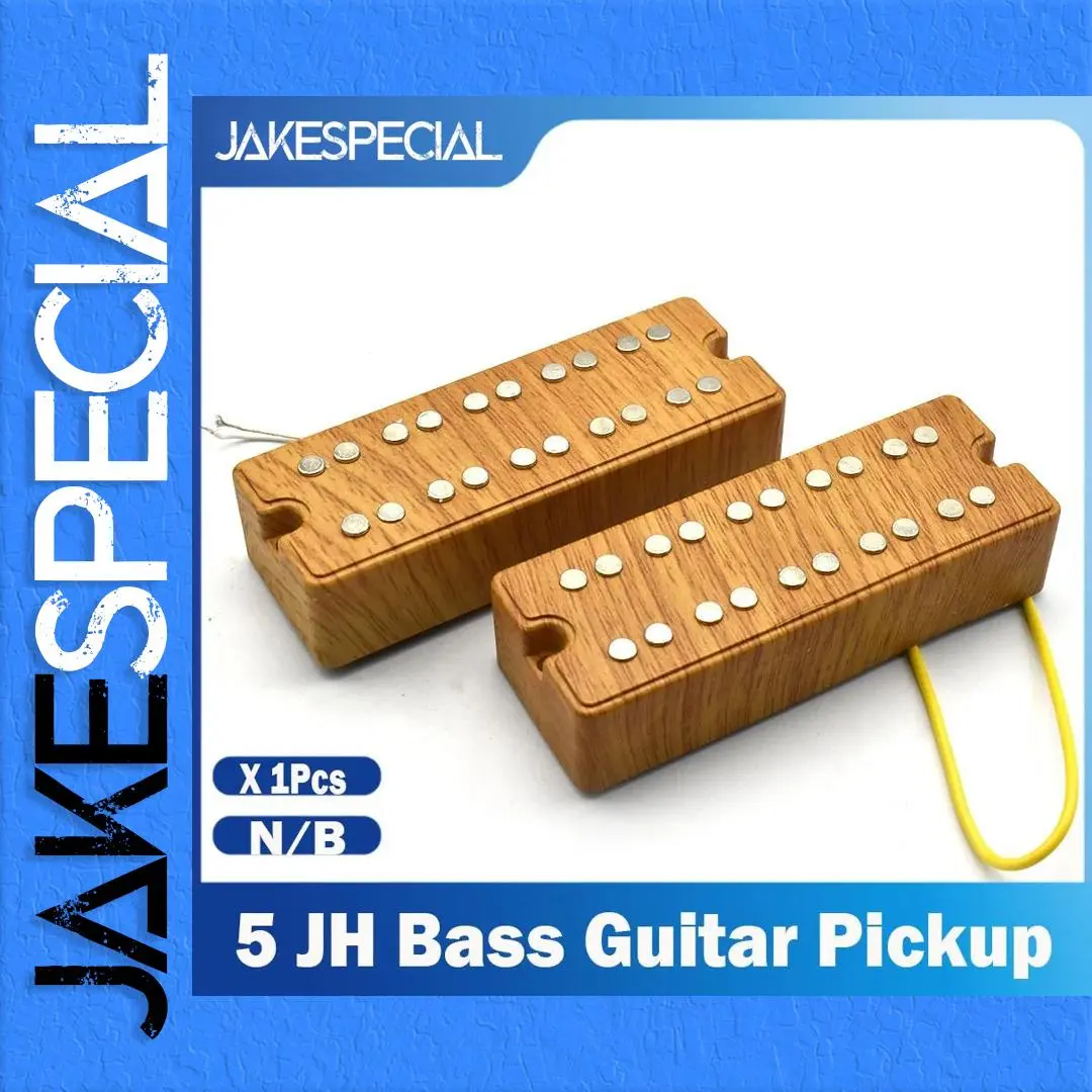 Vintage 5-String Bass Pickup Set with Ceramic Magnets 1 Vintage 5-String Bass Pickup Set with Ceramic Magnets