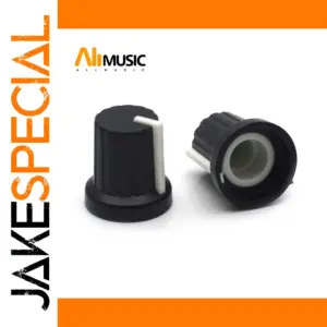 Black Guitar and Amplifier Knobs Set - 10 pcs