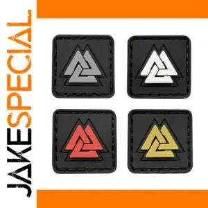 3D PVC Valknut Viking Rune Tactical Patch
