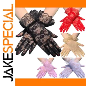 Elegant Lace Gloves Set in Six Colors