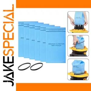 Blue Vacuum Filter Bag Set for 2-5 Gallon Wet/Dry Vacuums