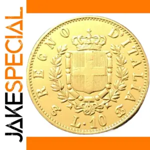 1863 Italian 10 Lire Replica Coin