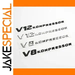 Mercedes-Benz V8 V12 Side Fender Badge Emblem