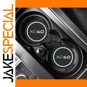 XC60 Black Silicone Non-Slip Cup Holder Mats