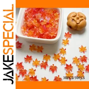 Vivid Resin Maple Leaves for Crafts