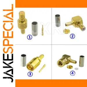 RF SMB Connectors Set for High-Frequency Use