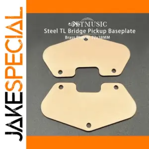 Brass-Plated Steel Pickup Baseplates Set