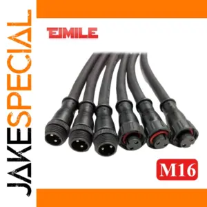 IP68 Waterproof M16 Connector for Outdoor Use
