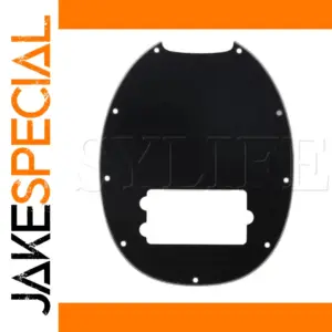 Black 3-Ply Pickguard for 4-String Electric Bass