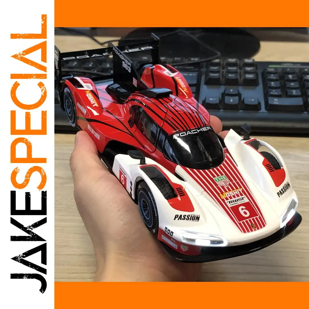 Red Porsche 963 Model Car Replica 1:22 Scale 1 Red Porsche 963 Model Car Replica 1:22 Scale