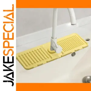 Bright Yellow Silicone Faucet Splash Guard