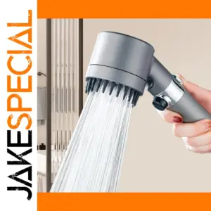 Grey Multifunction Shower Head with Filters