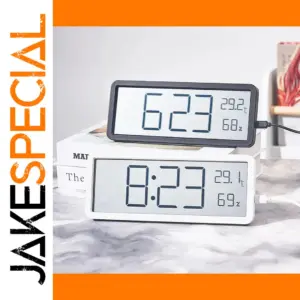 Modern Digital Wall Clock with LED Display