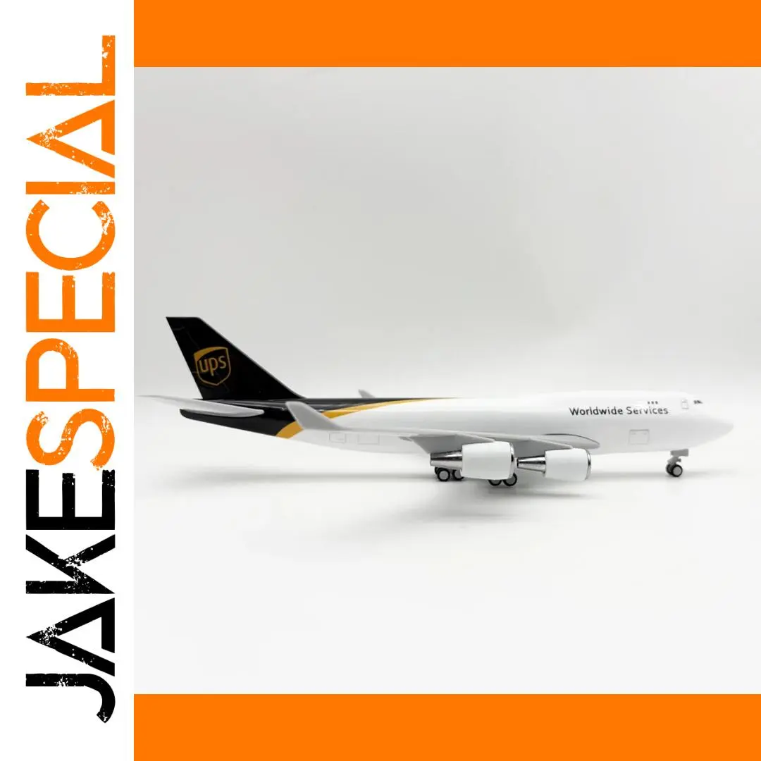 UPS B747 Cargo Plane Model, 30cm Resin Replica 1 UPS B747 Cargo Plane Model, 30cm Resin Replica