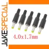 4.0mm x 1.7mm DC Power Male Plug Connector