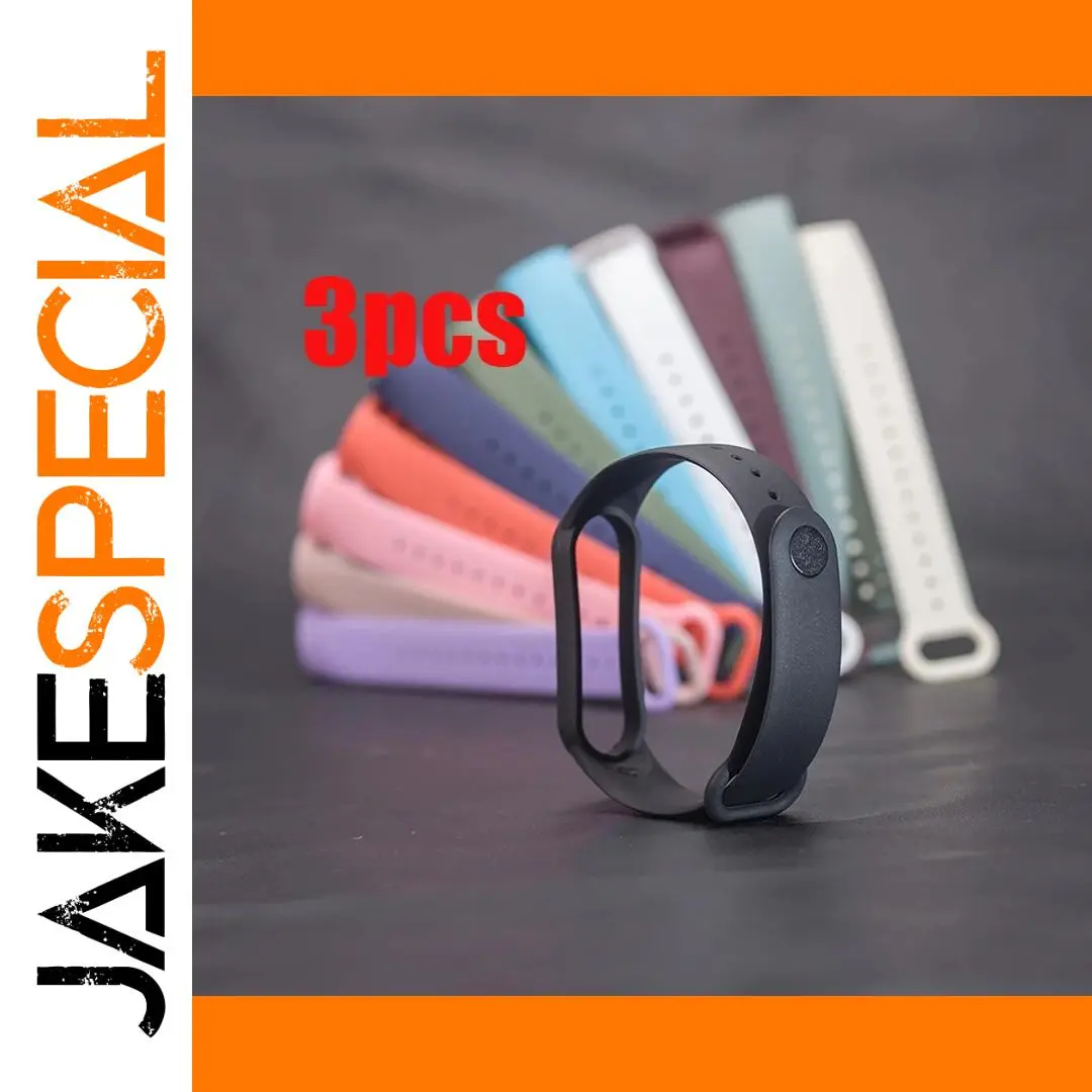 Silicone Wristbands for Xiaomi Mi Band 3-8 1 Silicone Wristbands for Xiaomi Mi Band 3-8