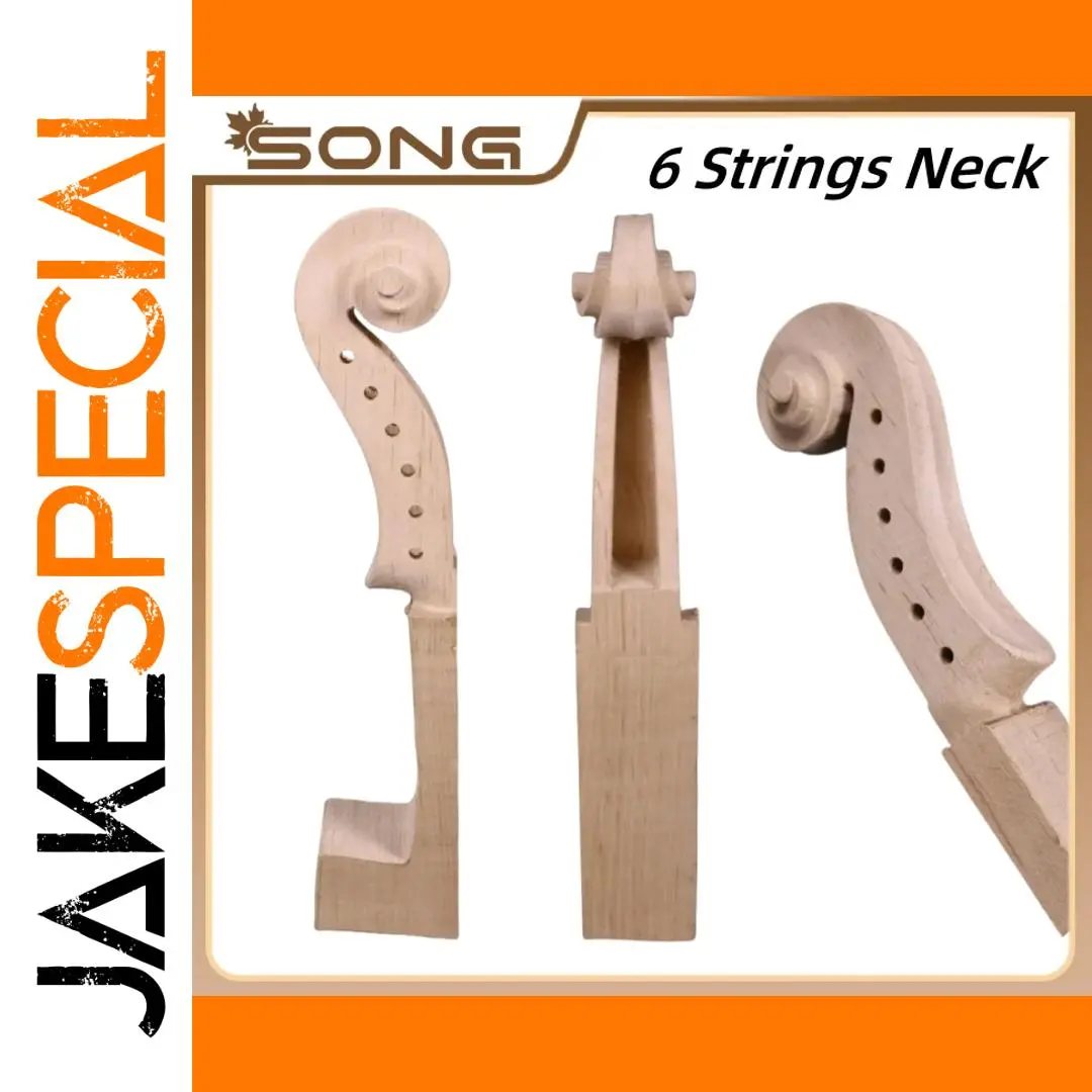Handcrafted Full-Size Maple Violin Neck for Repair 1 Handcrafted Full-Size Maple Violin Neck for Repair